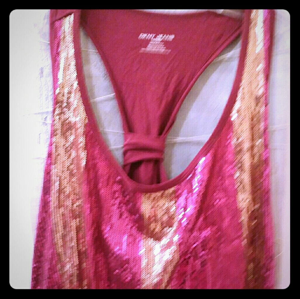 DKNY Jeans Sequin Top Size 18/20